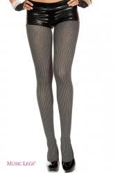 Music Legs: collant gessato grigio.