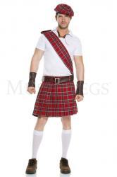 Costume tradizionale scozzese da uomo. 6 pezzi.