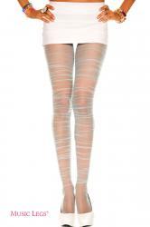 Music Legs: collant velati con pieghettature.