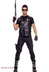 Music leg: costume uomo Terminator 3 pezzi.
