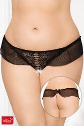 Softline - Perizoma aperto in tulle e pizzo.