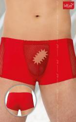 Boxer rossi con inserti a rete.