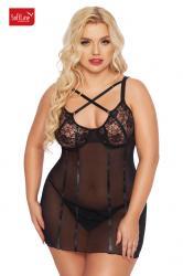 Chemise CORNELIA in tulle e pizzo. Plus size