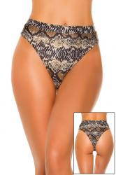 Slip bikini a vita alta pitonato.