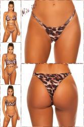 Tanga bikini brasiliano KouCla leopardato.