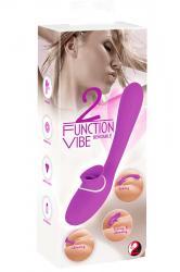 Stimolatore flessibile doppia funzione con lingua rotante.
