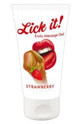 Gel massaggiante gusto fragola. 50 ml.
