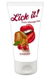Gel massaggiante gusto ciliegia. 50 ml.