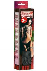 Corda bondage nera 3 mt.