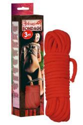Corda bondage rossa 3 mt.