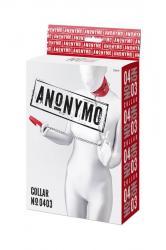 Anonymo: collare rosso con catena.