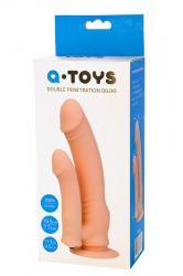 Doppio dildo con vibrazione.