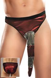 Slip uomo luccicante con proboscide. 3 colori.