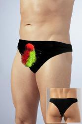 Slip uomo con pappagallo anteriore.