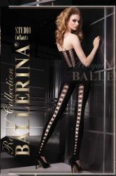 Ballerina: leggings neri in microfibra. Art. 041