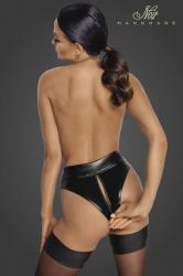 Mutandine a vita in tessuto Powerwetlook con cerniera a 2 vie.