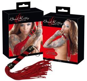 Frustino rosso in pelle.