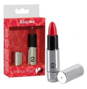 Kiss me Lipstick Vibe. Minivibratore a forma di rossetto