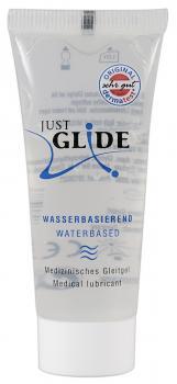 Lubrificante Just Glide a base d'acqua. 20ml.