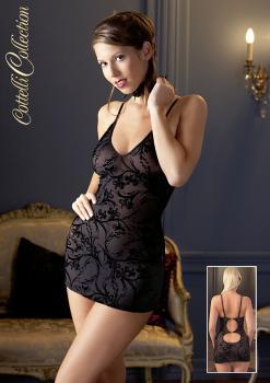 Chemise con ricami vellutati.