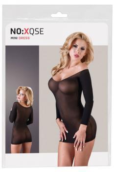 Chemise nera trasparente.