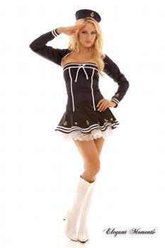 Costume sexy marinaia 3 pezzi.