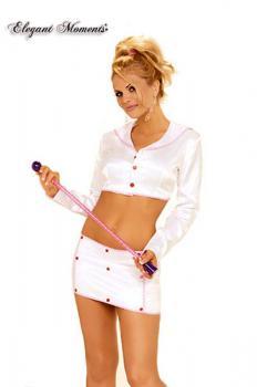 Costume Baton Girl 2 pezzi Majorette.