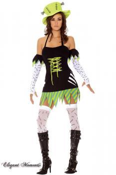 Travestimento Monster Mistress 5 pezzi.