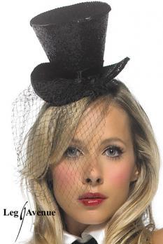 LEG AVENUE ♥ Mini cappellino con veletta.