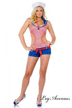 Leg Avenue: costume bodyshort da marinaia 2pz.