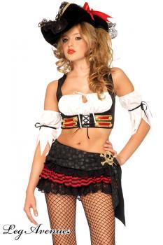 Leg Avenue: costume Giovane Pirata 3 pz. - Pirate Lass.