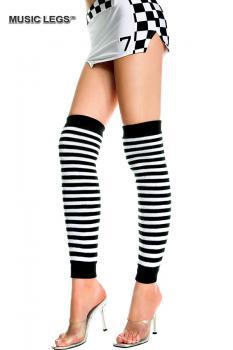 Music Legs: scaldamuscoli a righe.