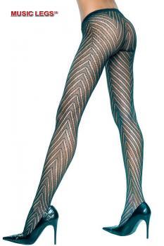 Music Legs: collant con design a zig zag.
