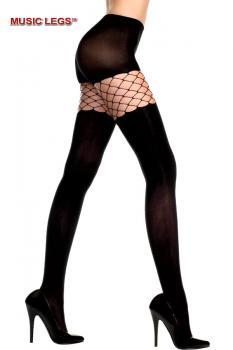 Music Legs: collant coprenti con inserti a rete.