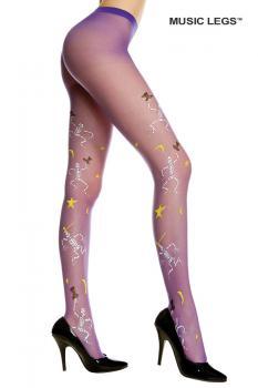 Music legs: collant Halloween.