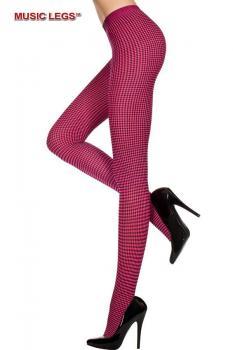Music Legs: collant bicolore a quadretti.