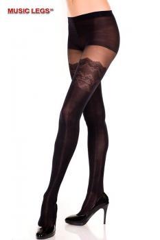 Music Legs: collant con righe verticali e disegno balza.