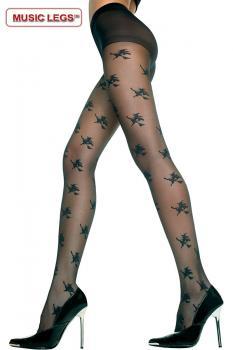 Music Legs: collant con disegni strega.