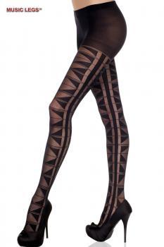 Music Legs: collant con motivi triangolari.