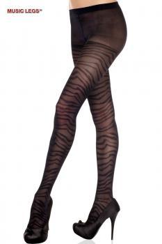 Music Legs: collant tigrato.