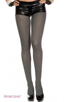 Music Legs: collant gessato grigio.