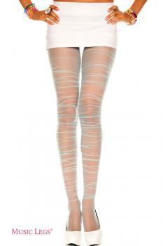 Music Legs: collant velati con pieghettature.