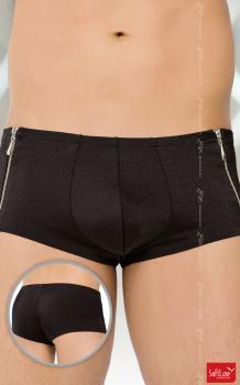 Softline - Boxer uomo con zip. Nero