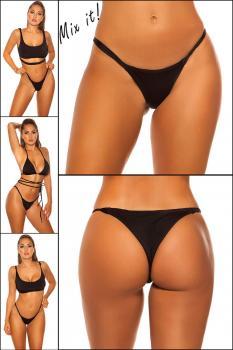 Tanga bikini brasiliano KouCla nero.