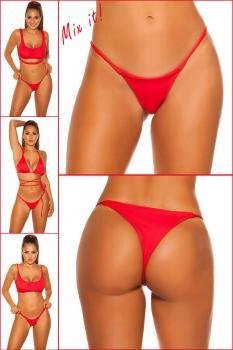 Tanga bikini brasiliano KouCla rosso.