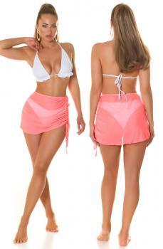 Minigonna/copricostume Koucla colore corallo.