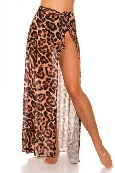 Gonna/copricostume in tulle KouCla leopardato.