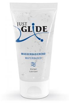 Lubrificante Just Glide a base d'acqua. 50 ml.