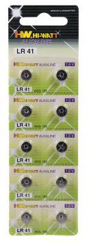 10 batterie a bottone LR41
