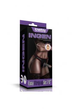 Easy Strapon Set 7.0'' Nero